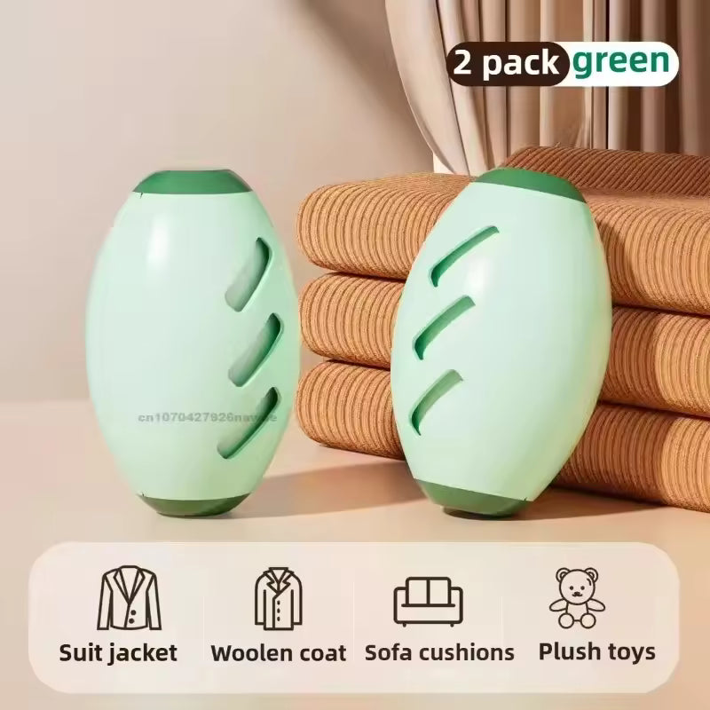 Pet hair remover roller ball on a car seat