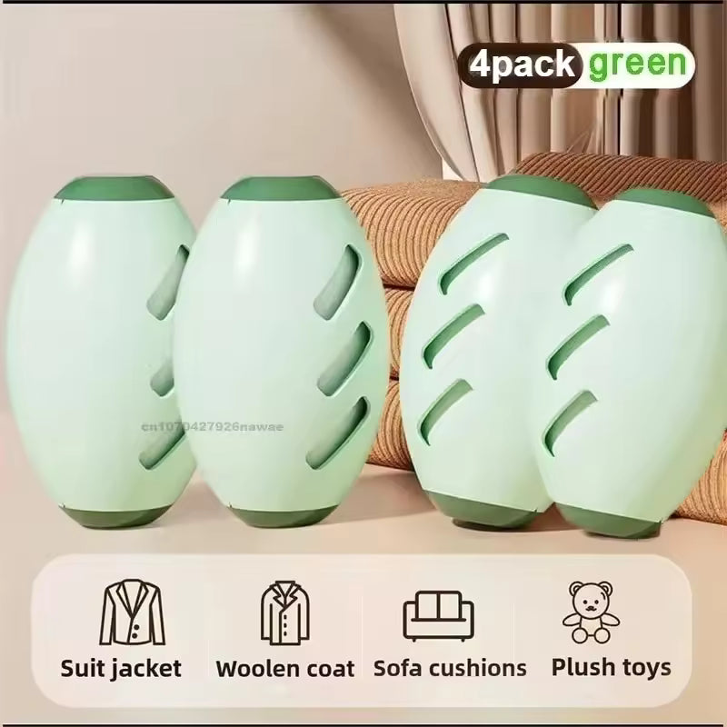 Pet hair remover ball 4-pack packaging